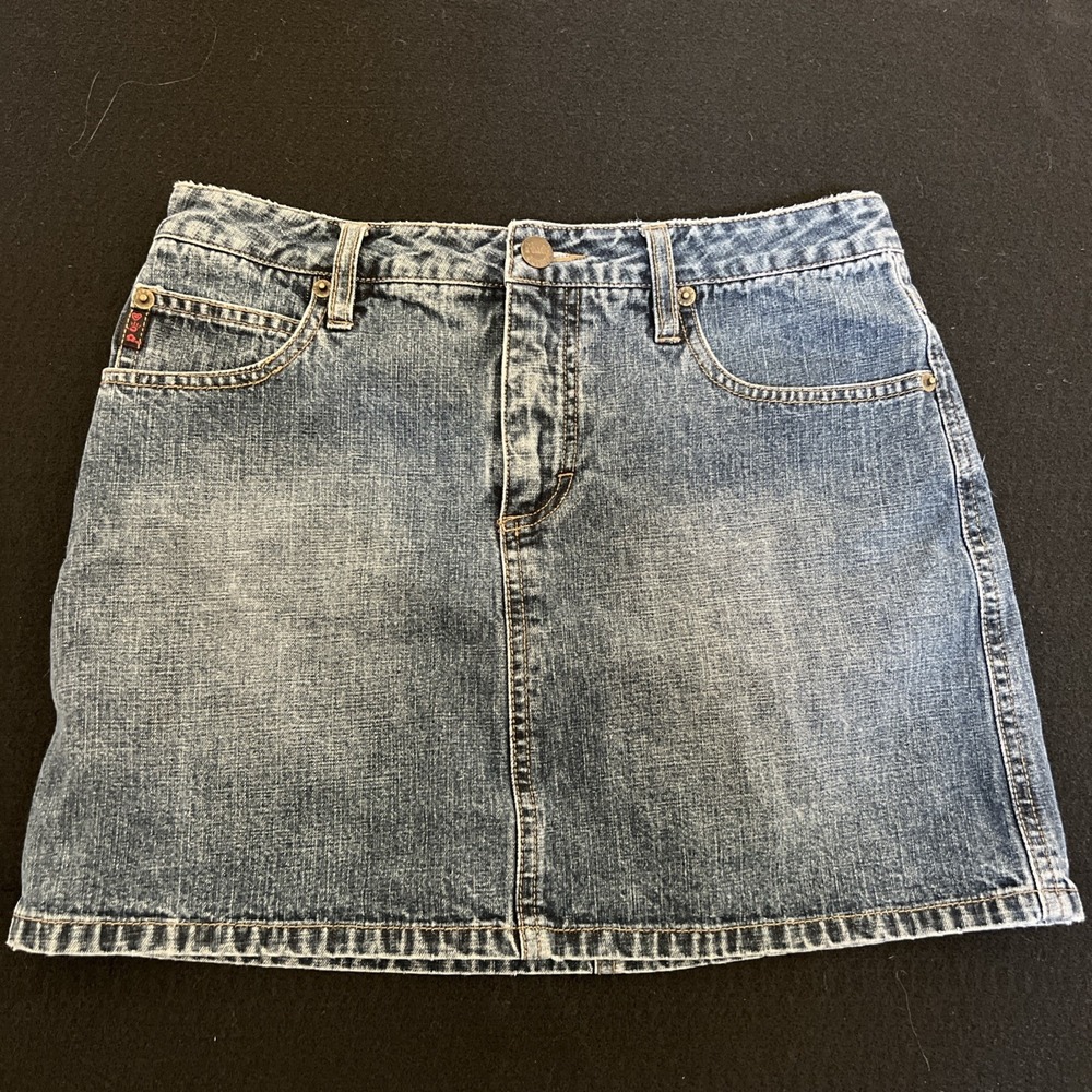 Mudd Yo Y2K Junior‎ Size 5 Blue Denim Jean Skirt 4RV578 RN 95573
